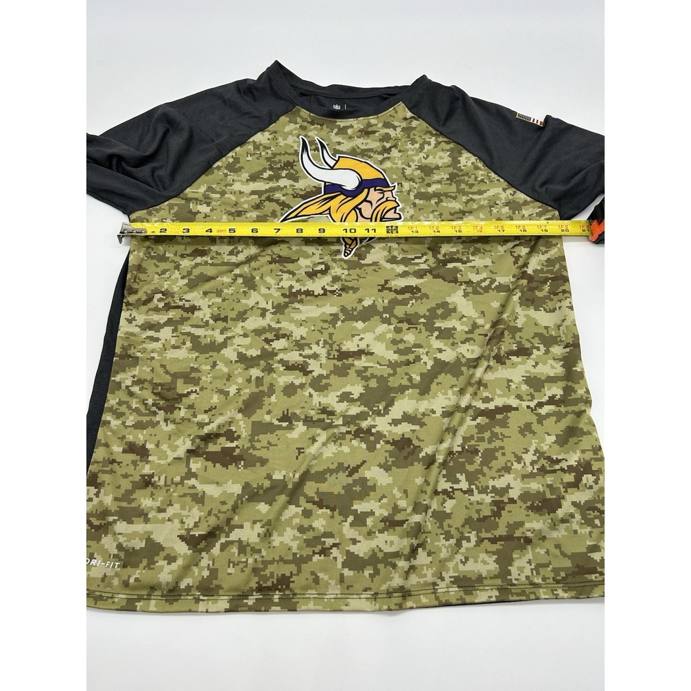 Minnesota Vikings Nike Women's Camo Athletic Long‎ Sleev Shirt Size XL - Picture 6 of 7
